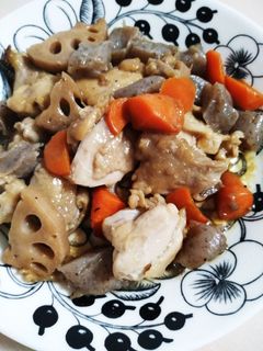 簡単♪れんこんと鶏肉の照り炒め-レシピのメイン写真