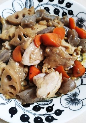 簡単♪れんこんと鶏肉の照り炒め-レシピのメイン写真