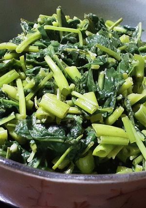 無農薬野菜・空芯菜の炒め物-レシピのメイン写真