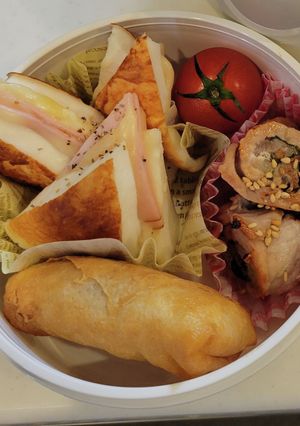 お弁当簡単おかず☆はんぺんハムチーズ焼き-レシピのメイン写真