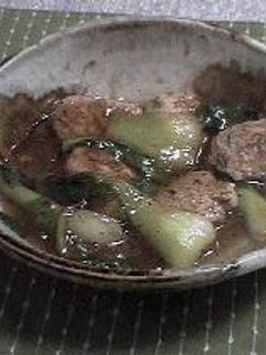 つくねと青梗菜の中華風照り煮-レシピのメイン写真