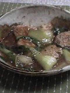つくねと青梗菜の中華風照り煮-レシピのメイン写真