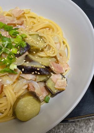 なすとベーコンの和風パスタ-レシピのメイン写真