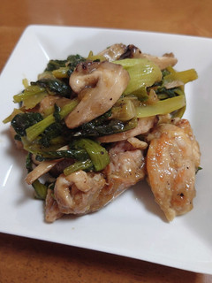 鶏ももと小松菜の炒め物-レシピのメイン写真