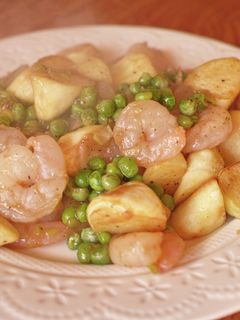 マコモダケとエビのガーリック風味炒め-レシピのメイン写真