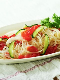 エスニック風味!干し野菜と春雨のサラダ-レシピのメイン写真