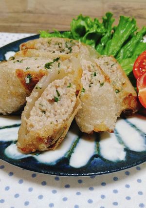 ✿ライスペーパーで♬ひき肉の包み揚げ✿-レシピのメイン写真