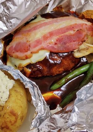 ココス再現♪包みホイル焼きハンバーグ-レシピのメイン写真