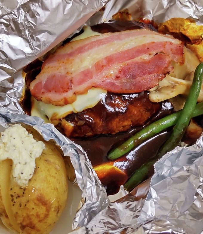 ココス再現♪包みホイル焼きハンバーグ-レシピのメイン写真