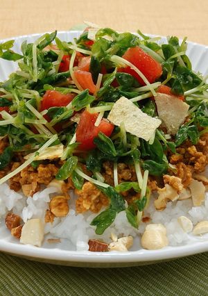 力飯の豆苗タコライス-レシピのメイン写真