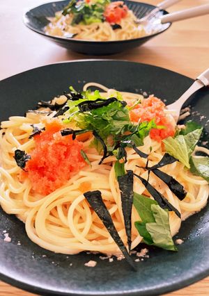 お皿で和えるだけ明太子豆乳クリームパスタ-レシピのメイン写真
