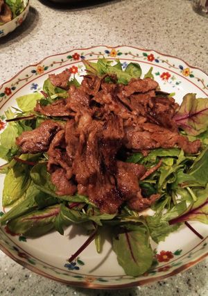 ごちそう風焼肉サラダ-レシピのメイン写真