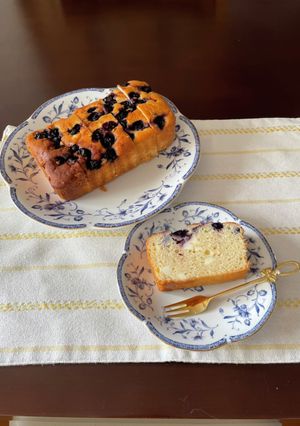 簡単ブルーベリーチーズパウンドケーキ-レシピのメイン写真