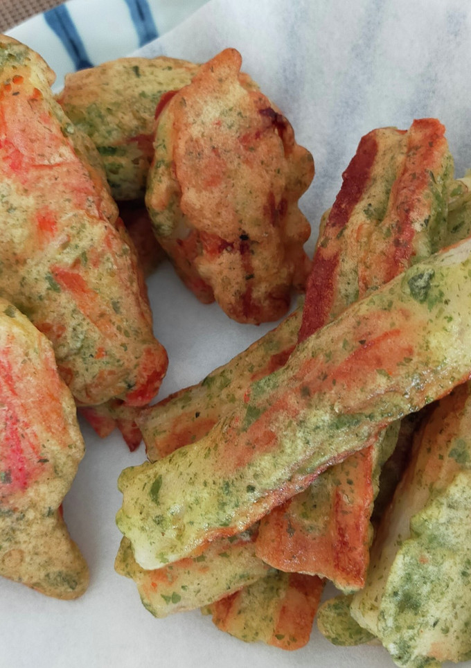 ちくわ＆かにかまの磯辺揚げ焼き-レシピのメイン写真
