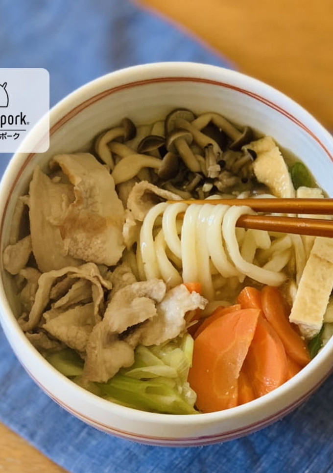 簡単！豚肉と野菜の味噌煮込みうどん-レシピのメイン写真