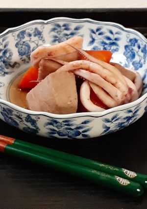 海老芋とイカの炊いたん-レシピのメイン写真