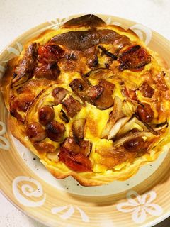 餃子の皮でミニトマトとウィンナーキッシュ-レシピのメイン写真