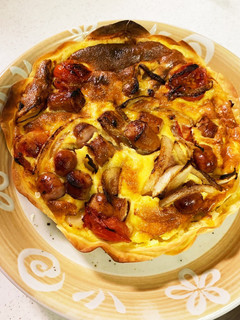 餃子の皮でミニトマトとウィンナーキッシュ-レシピのメイン写真