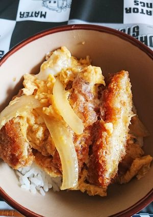 豚カツ丼！ちょいっと不細工やけど(笑)-レシピのメイン写真