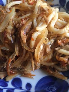 舞茸のキムチチーズ焼きうどん-レシピのメイン写真