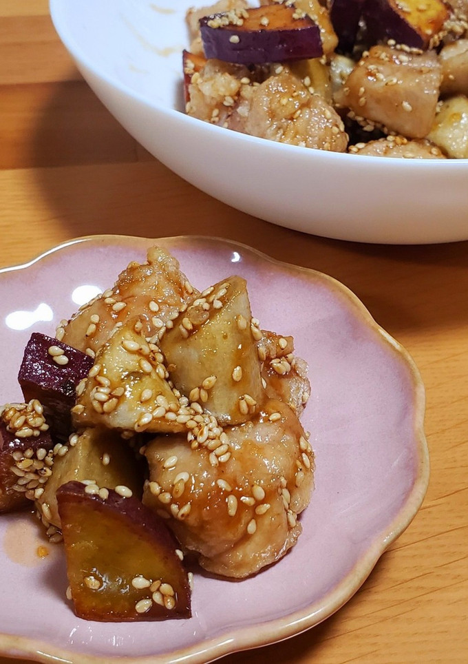ごぼうと鶏肉のごまがらめ-レシピのメイン写真