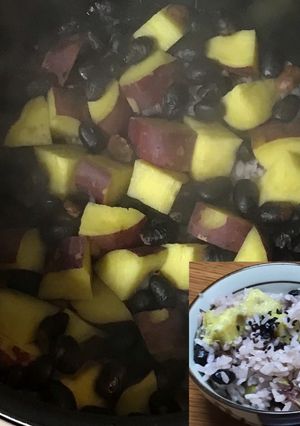 黒豆とさつまいもの炊き込みご飯☆いも最高-レシピのメイン写真