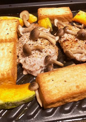 ポークソテー　ワンプレート夕飯-レシピのメイン写真