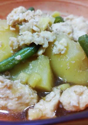 鶏団子とじゃがいもの生姜煮-レシピのメイン写真