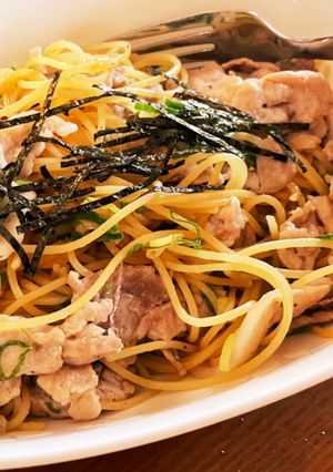【簡単】ねぎ塩豚パスタ-レシピのメイン写真