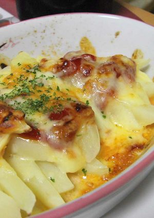 簡単♪じゃが芋のケチャチーズ焼き-レシピのメイン写真