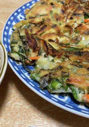 米粉でサックサク！美味しい定番チヂミ♪-レシピのメイン写真