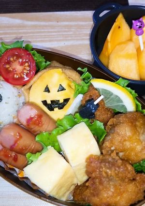 娘のハロウィンお弁当　R4.10.28-レシピのメイン写真