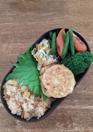 JK☆鶏ごぼうの和風弁当♪-レシピのメイン写真