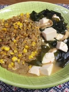 味噌スープ炒飯-レシピのメイン写真