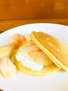桃のパンケーキ-レシピのメイン写真