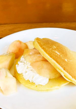 桃のパンケーキ-レシピのメイン写真