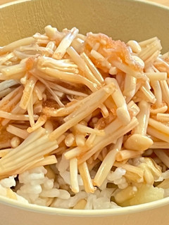 レンジで!明太子なめたけ-レシピのメイン写真