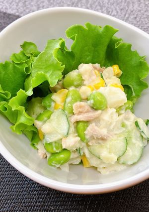 枝豆入りツナポテトサラダ-レシピのメイン写真