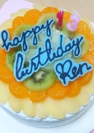 フルーツのフラワーケーキ-レシピのメイン写真
