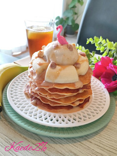 オートミール&ココナッツミルクパンケーキ-レシピのメイン写真