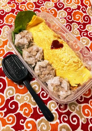 2022/10/28 オムライス弁当-レシピのメイン写真