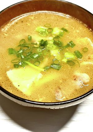 焼きチーズと豚の味噌汁-レシピのメイン写真