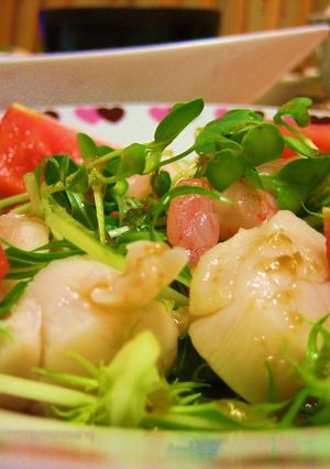 水菜の海鮮サラダ-レシピのメイン写真