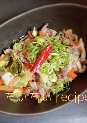 15分で完成♡レンチン白菜と豚コマの旨煮-レシピのメイン写真