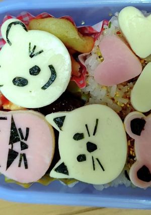 お弁当 クマかネコか-レシピのメイン写真