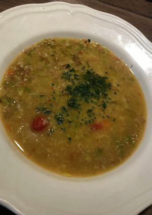 レンズ豆とスペルト小麦のスープ-レシピのメイン写真