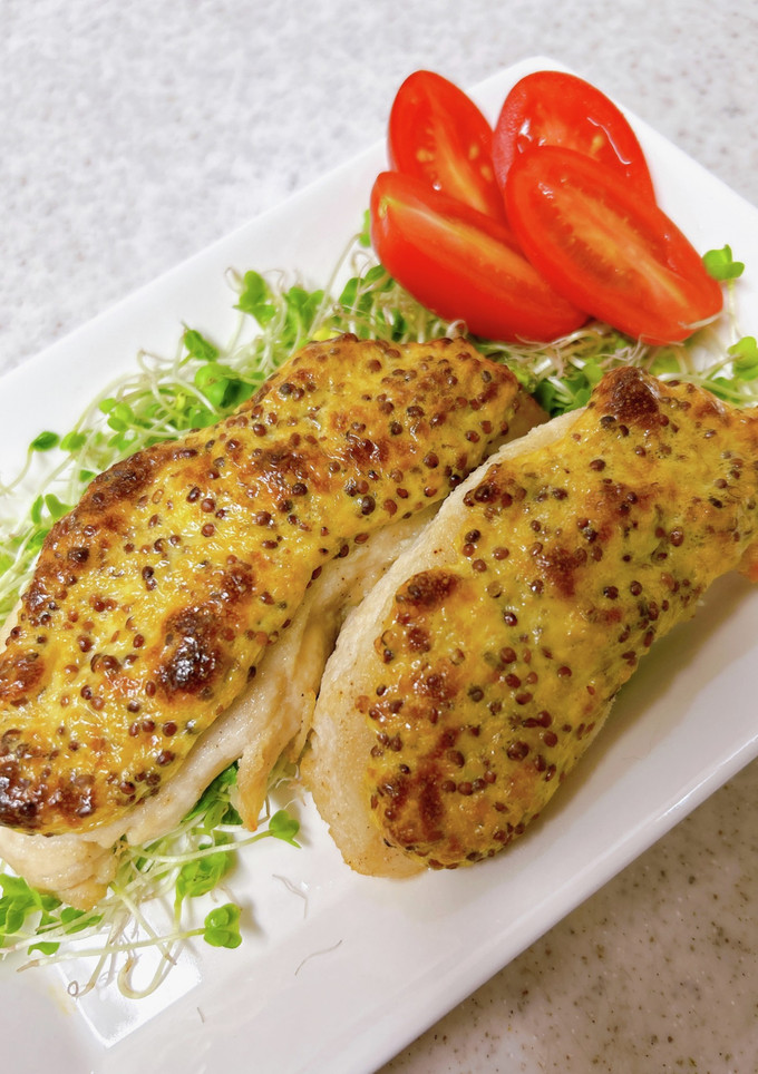 ささみの粒マスタードマヨ焼き-レシピのメイン写真