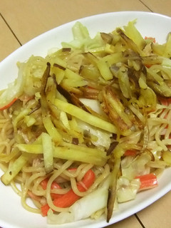 ホクホクカリカリ♡さつま芋入り焼きそば-レシピのメイン写真