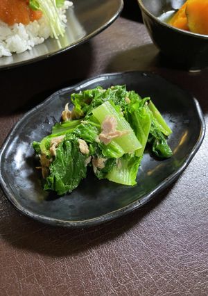 山東菜とツナの白だし和え-レシピのメイン写真