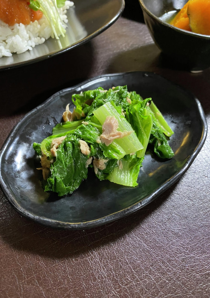 山東菜とツナの白だし和え-レシピのメイン写真